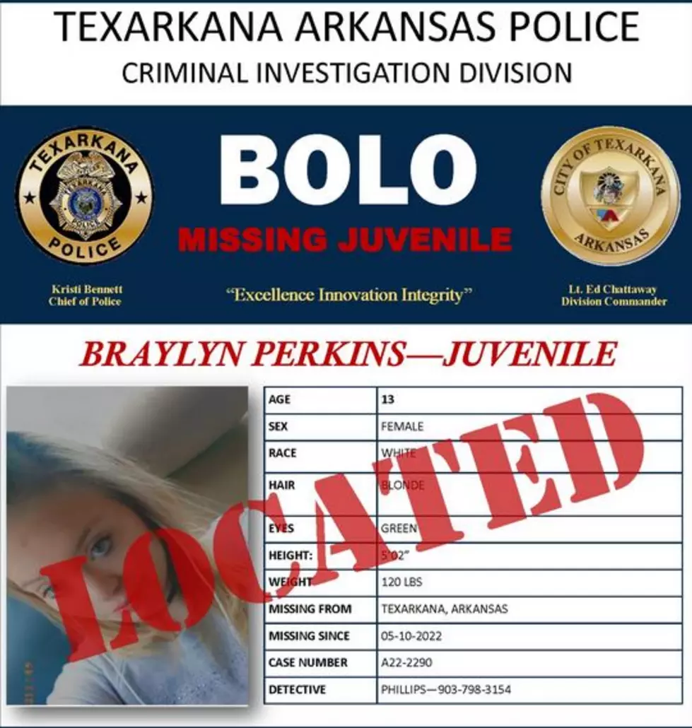 13-Year-Old Missing Texarkana Teen Has Been Found