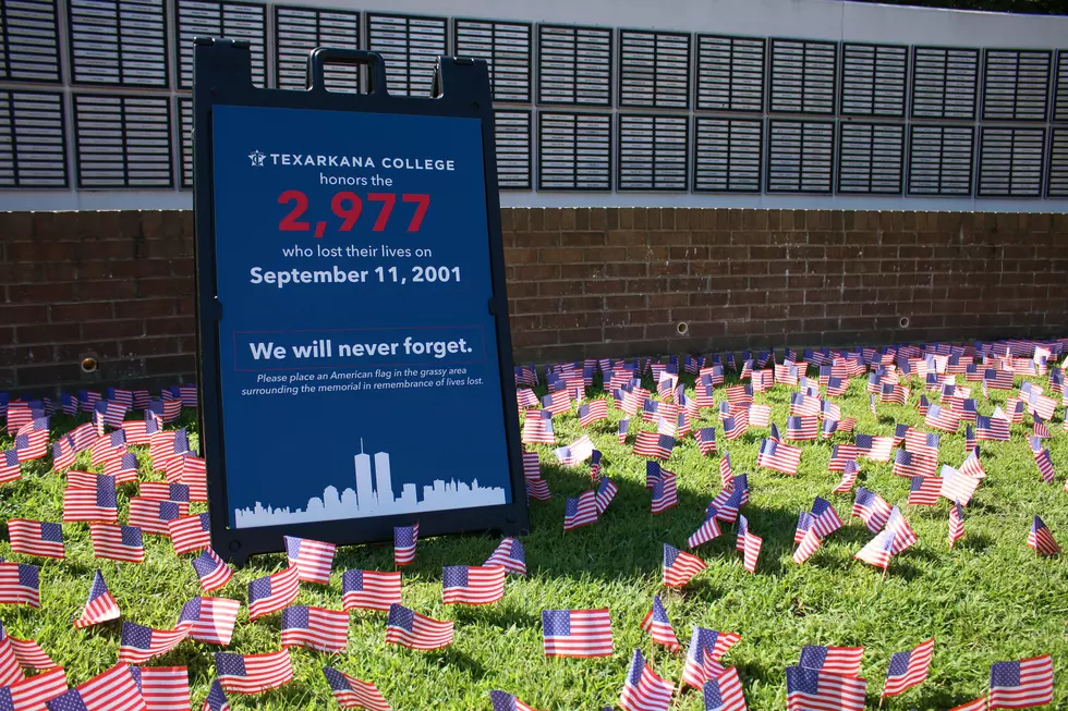 Texarkana College Plants Flags on Campus to Honor 9/11 Victims