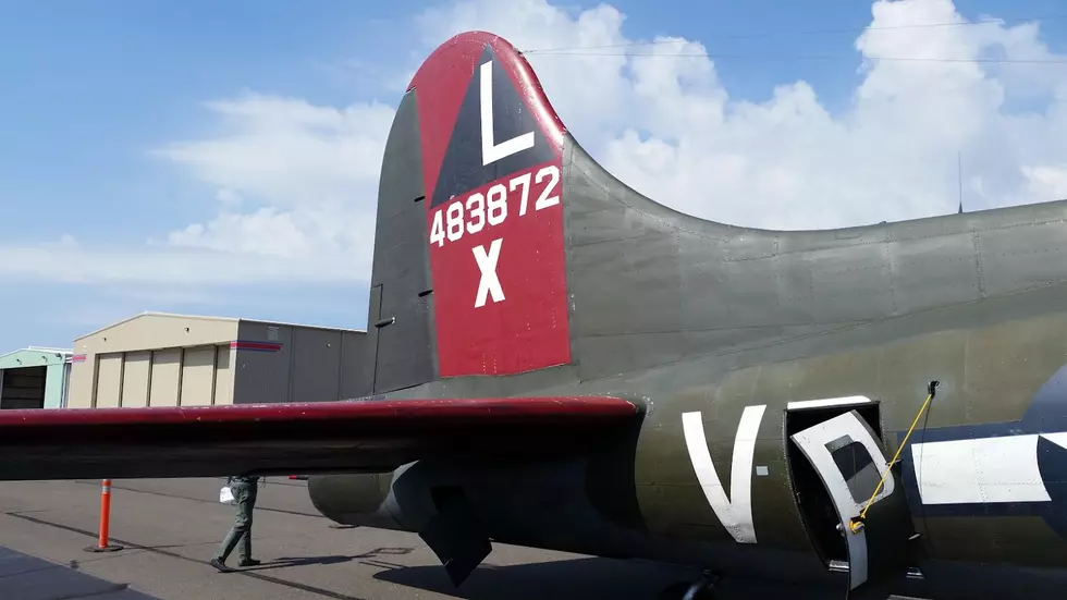 B-17 Texas Raiders tail - 2016 Texarkana Airport - JimWeaver