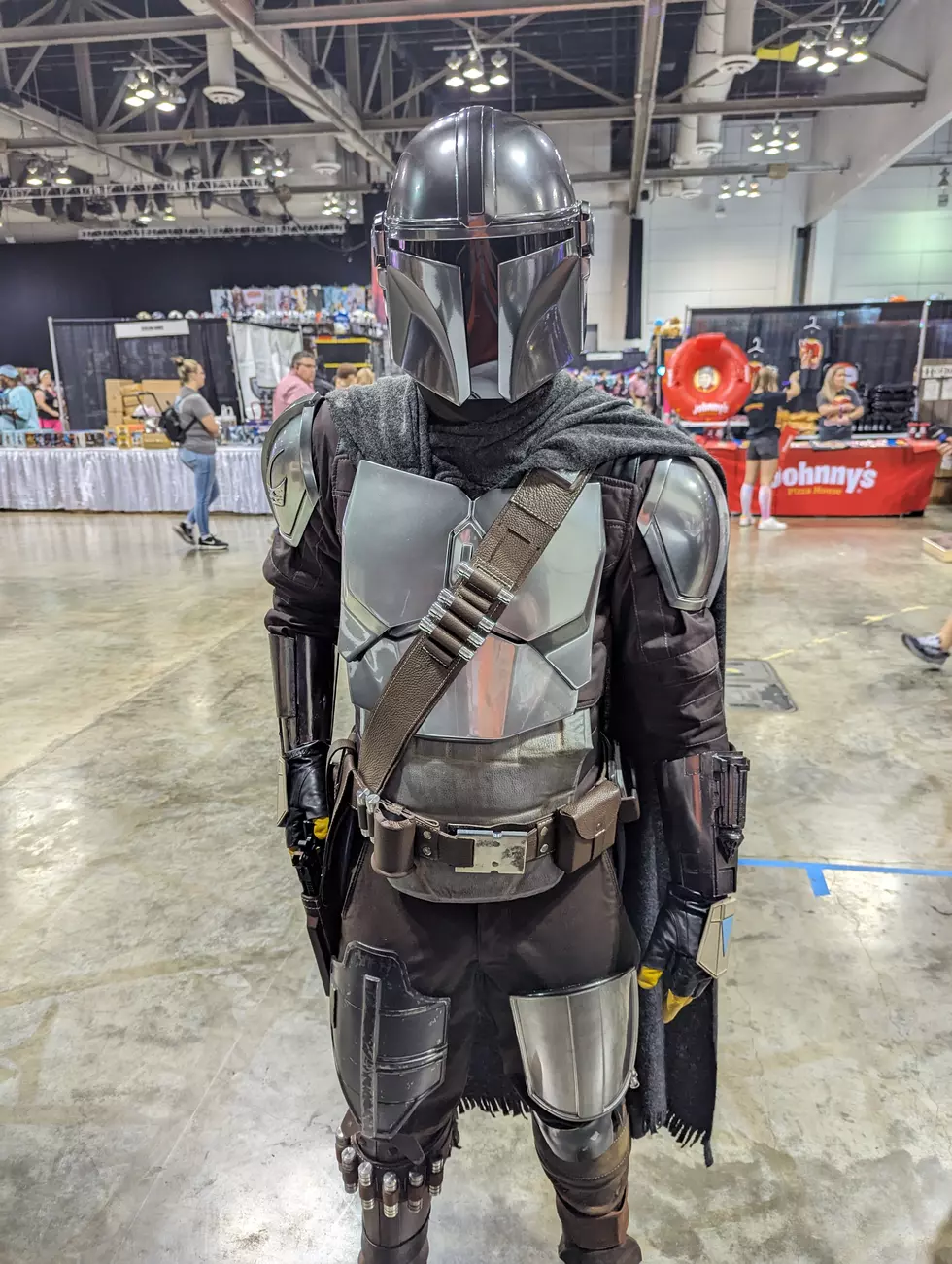 Great Mando cosplay... looks like he stepped off the set. Photo: JimWeaver
