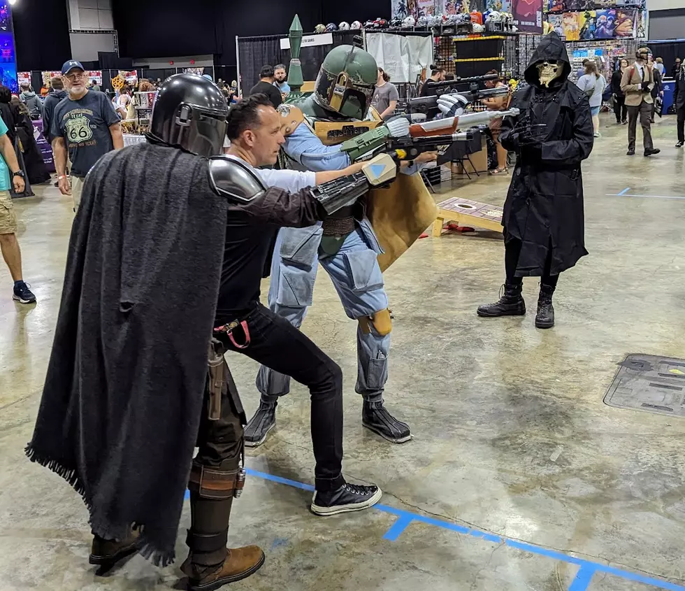 Chris Bartlett with Star Wars Cosplayers at Geek'd Con 2023 - Jim Weaver