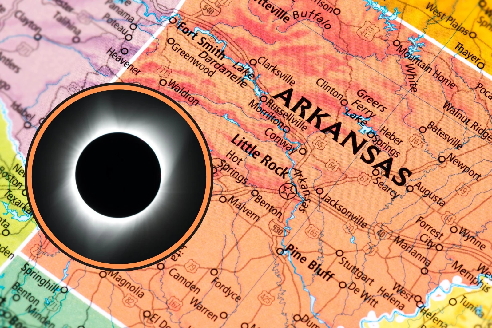 Arkansas Towns With The Longest Eclipse Totality April 8