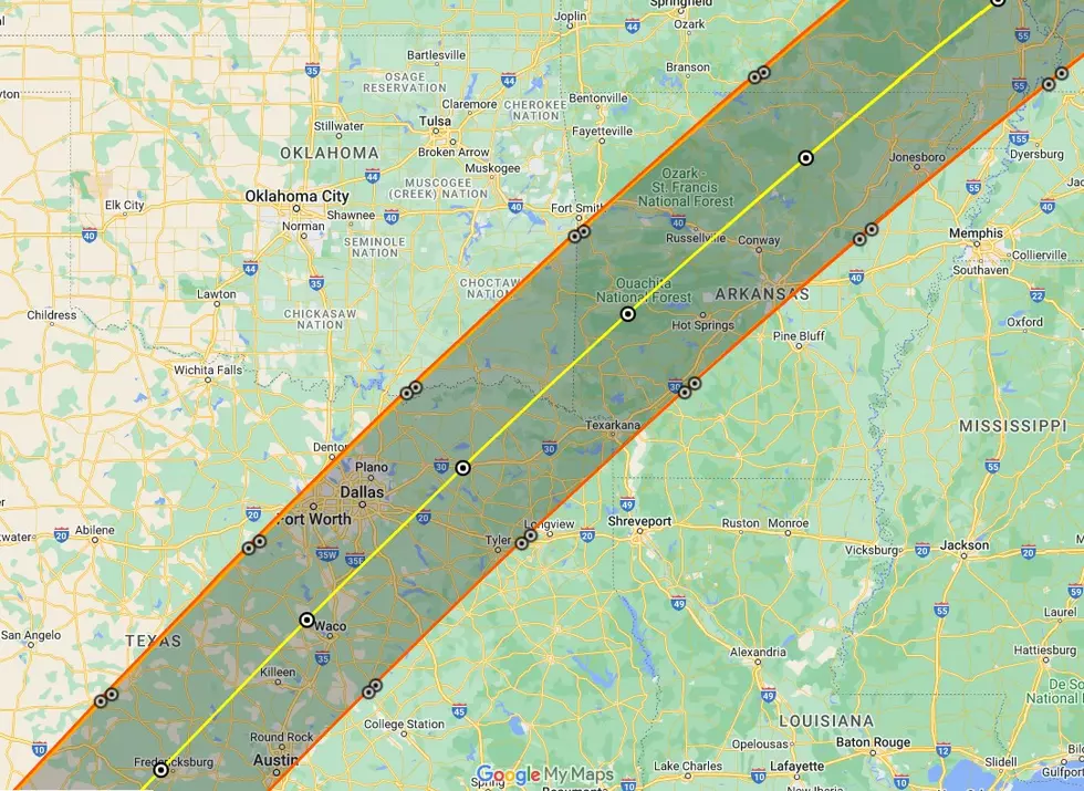 No Joke, The Texas and Arkansas &#8216;Path of Totality&#8217; Really Shifted