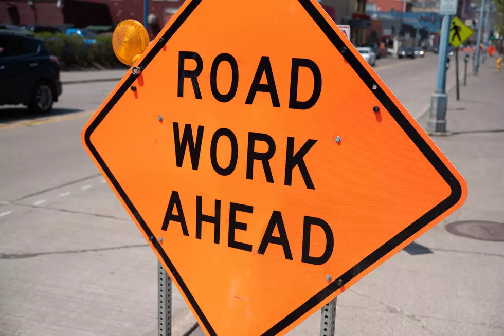 Road Work Ahead road sign