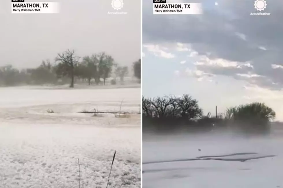 Is that Hail or Snow on the Ground in Texas?