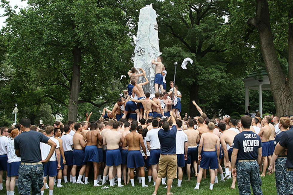 Watch Shirtless Navy Academy Guys Climb a Greased-Up Poll – Hunks of the Day