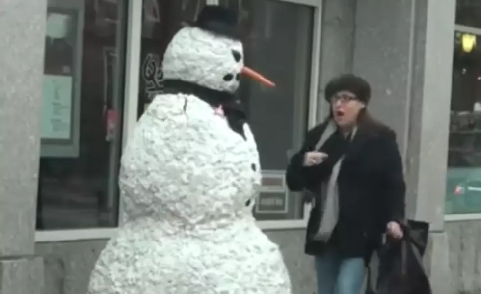 Snowman Pranks Pedestrians in Hilarious Video [NSFW]