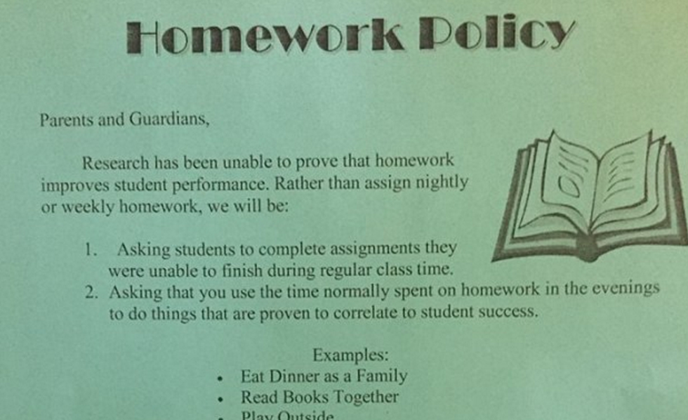 Some Wichita Falls Area Classrooms Adopting No-Homework Policies