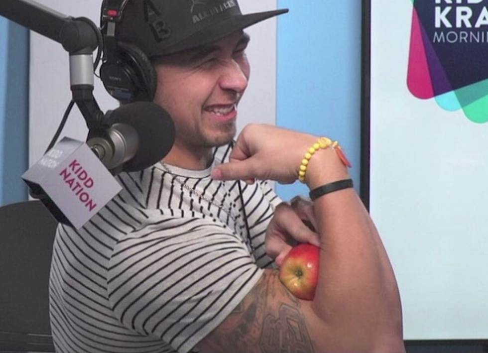 J-Si Crushes Apple With His Bicep, But Can He Beat World Record?