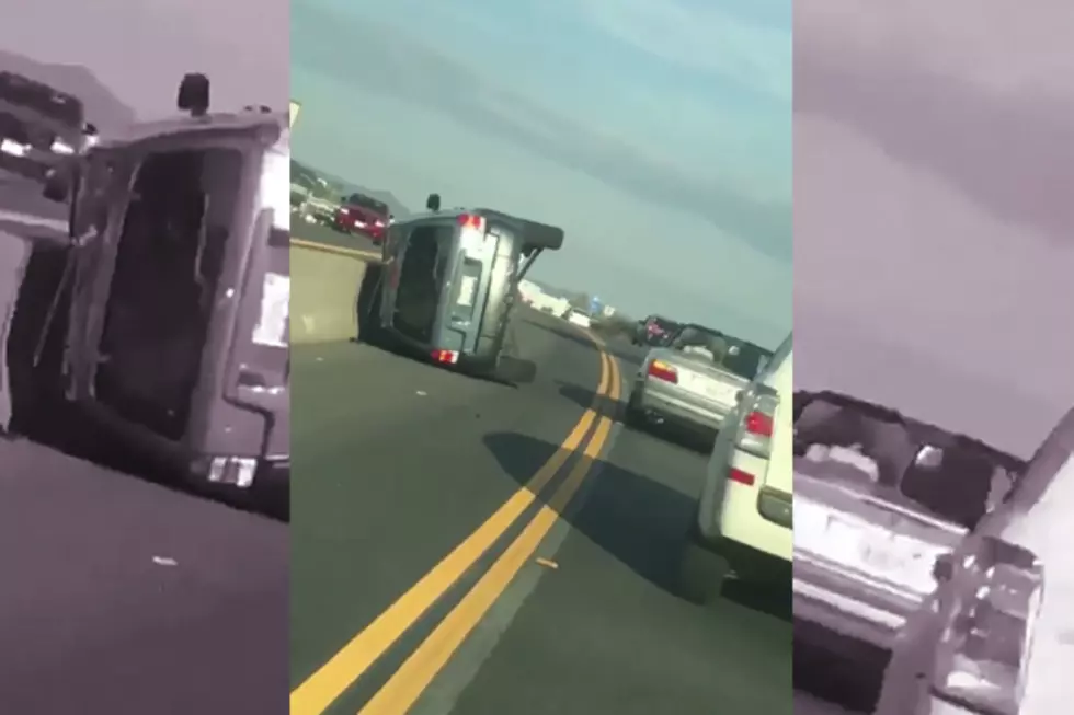 Instant Road Rage Karma for Idiot on California Highway
