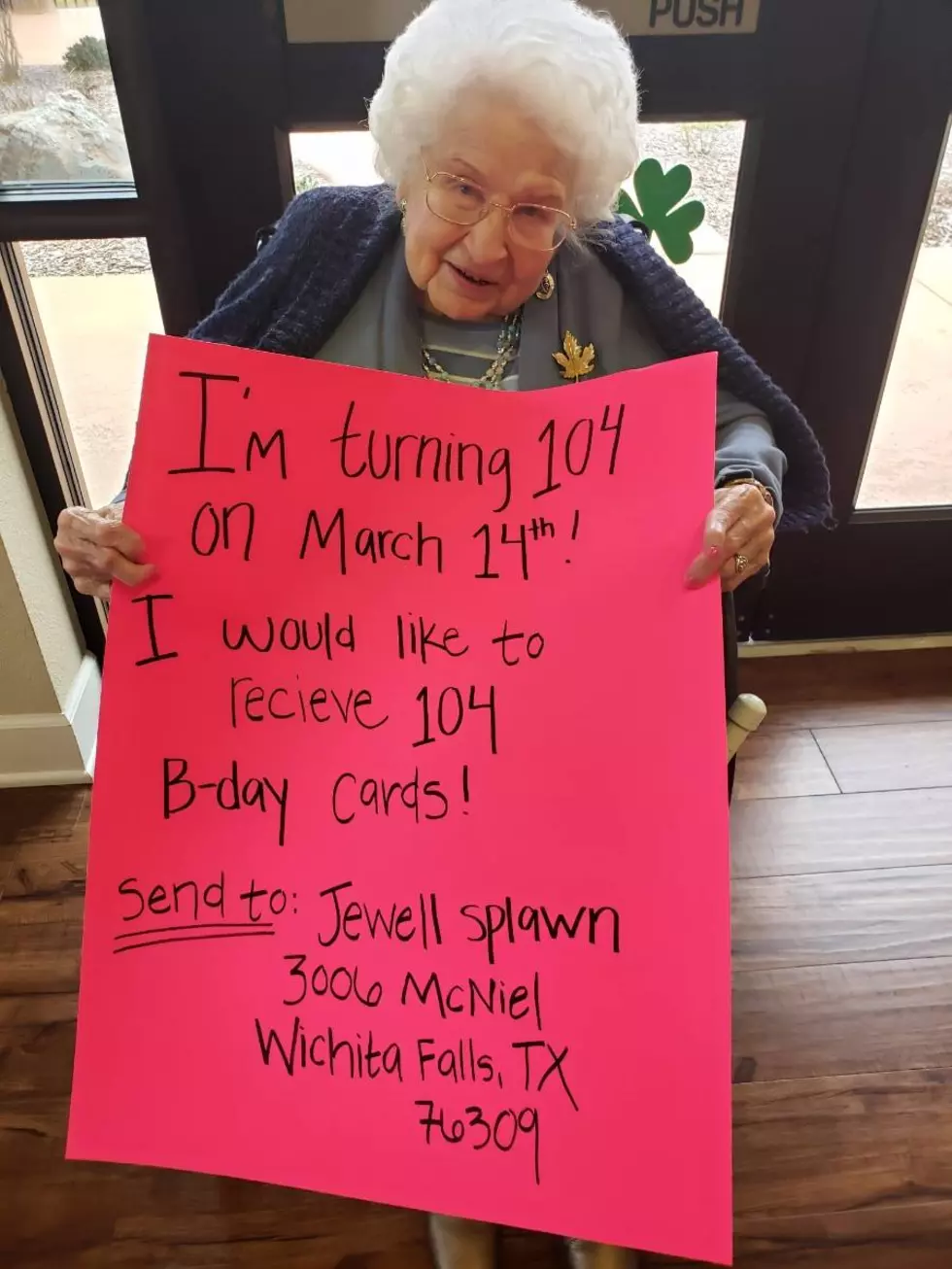 Wichita Falls Woman Turning 104 Wants 104 Birthday Cards
