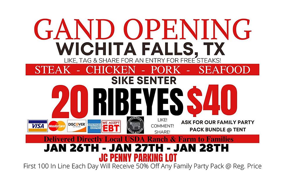 Get 20 Ribeyes for 40 This Weekend in Wichita Falls, Texas