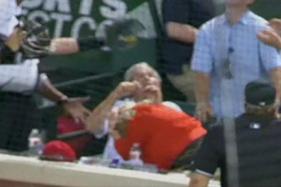 George W. Bush Dodges Foul Ball At Texas Ranger Game [VIDEO]