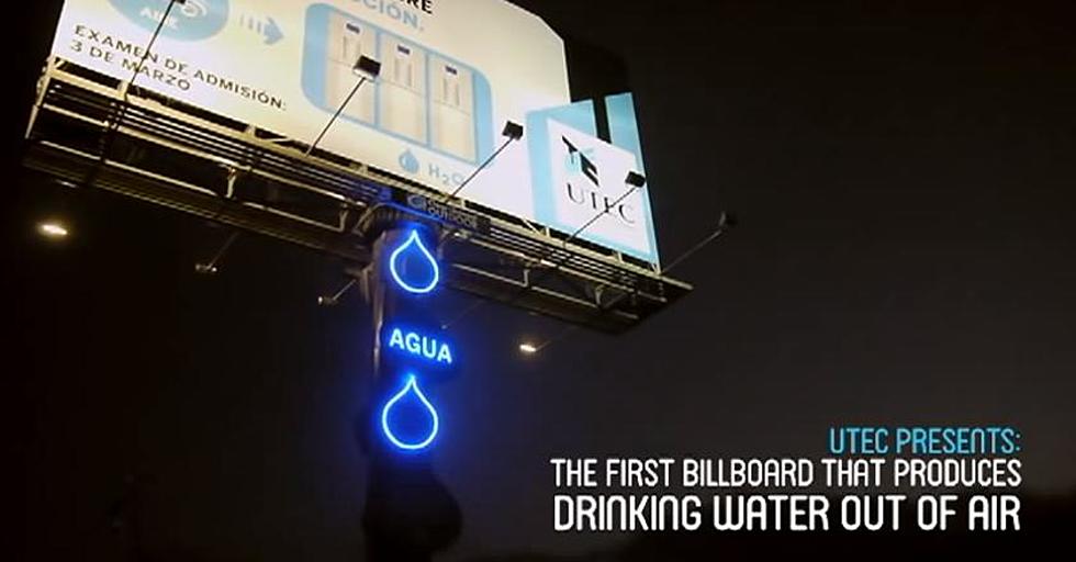 Billboard Produces Potable Water From Air
