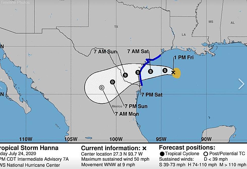 Tropical Storm Hanna Gaining Strength