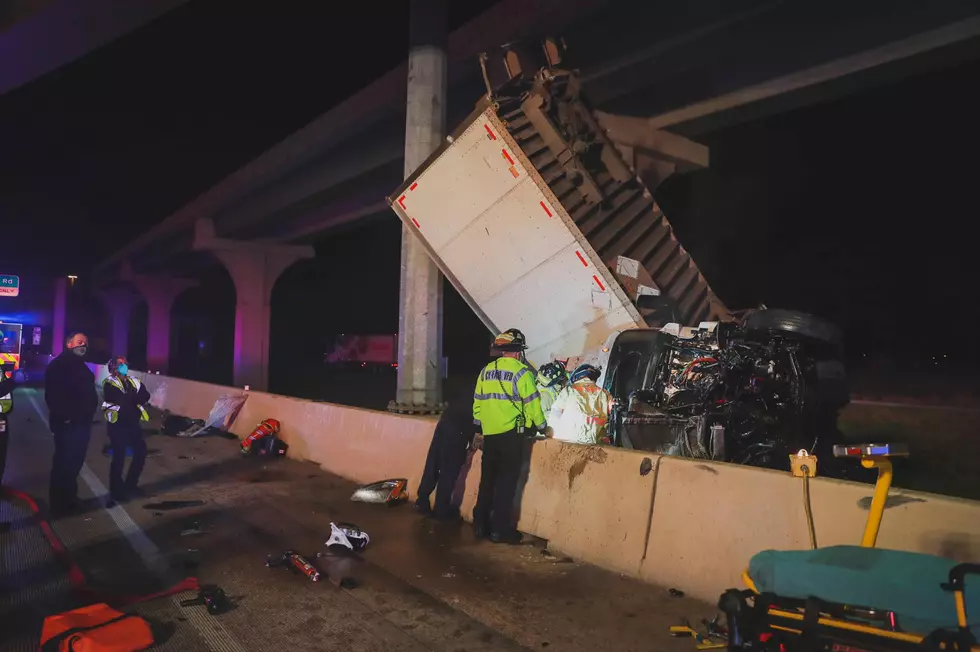 Big Rig Falls Off of 290 Bridge Near Cypress