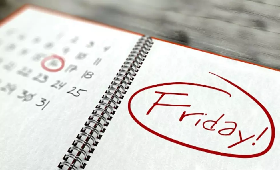 Friday important day calendar concept