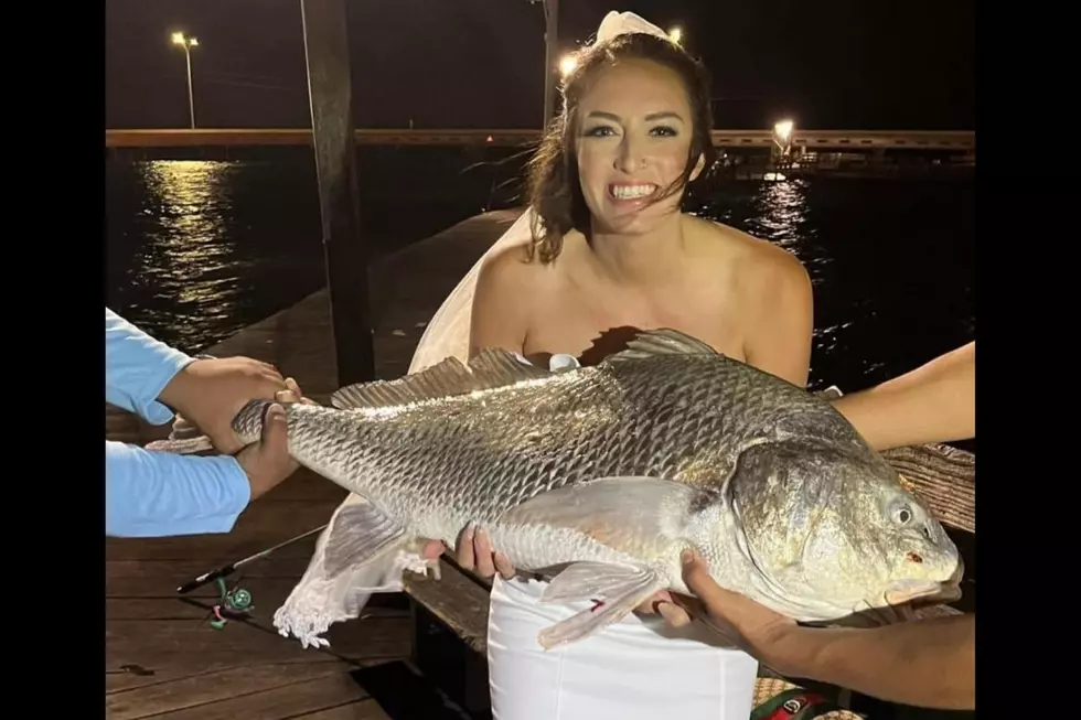 San Antonio Bride and Groom Spending Wedding Night Fishing