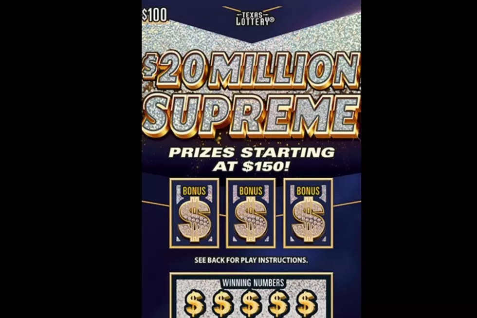 Third $20 Million Jackpot $100 Texas Lottery Scratch Ticket Sold