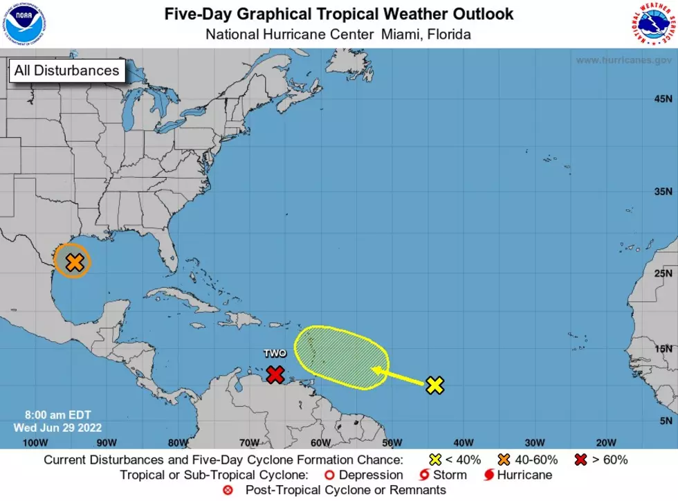 Possible Development in Gulf Could Lead to Wet Weekend in Crossro