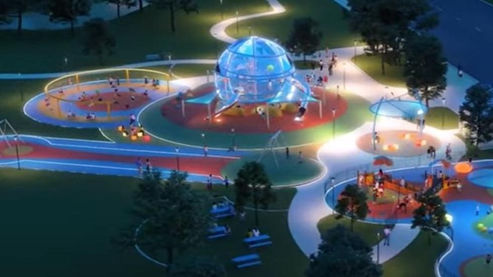 Check Out This One Of A Kind TX Glow In The Dark Playground 