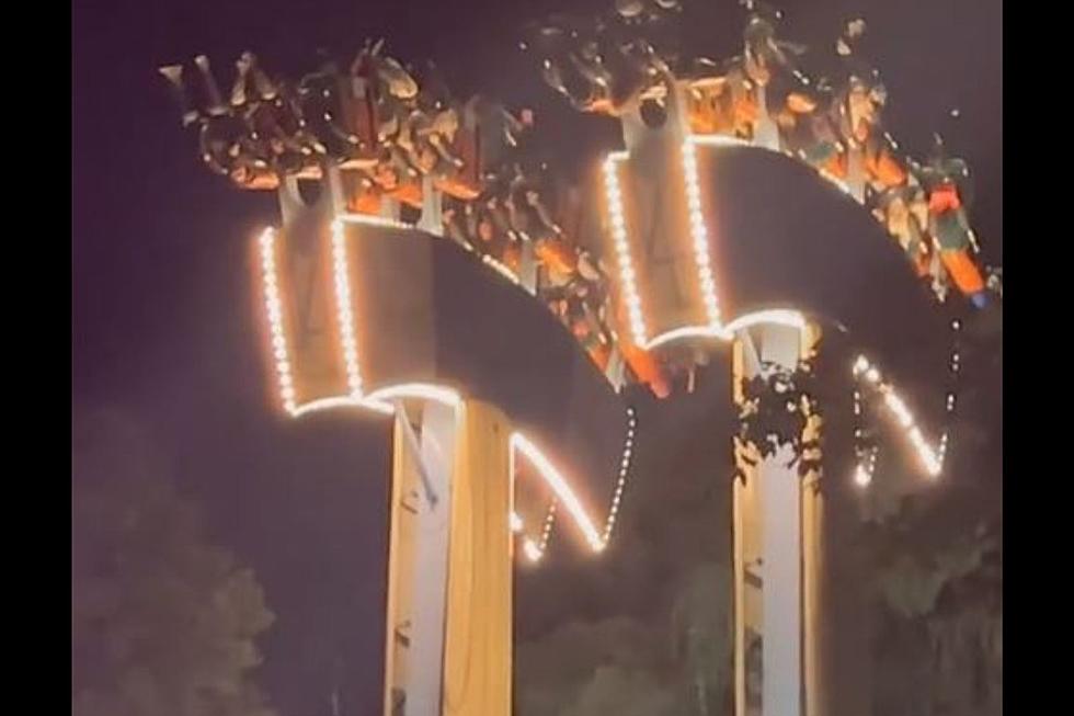 Riders Stuck Upside for 30 Minutes at Night on “Kamikaze” Style Ride