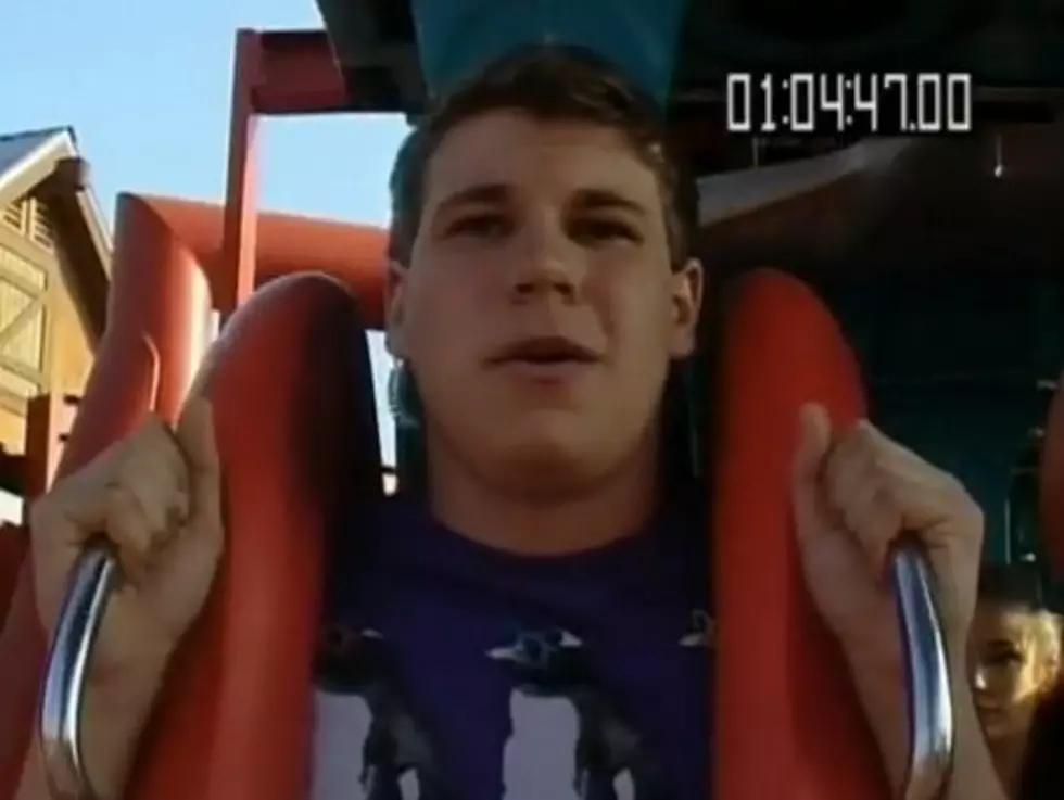 Kid Gets “Brain Freeze” On Roller Coaster [VIDEO]