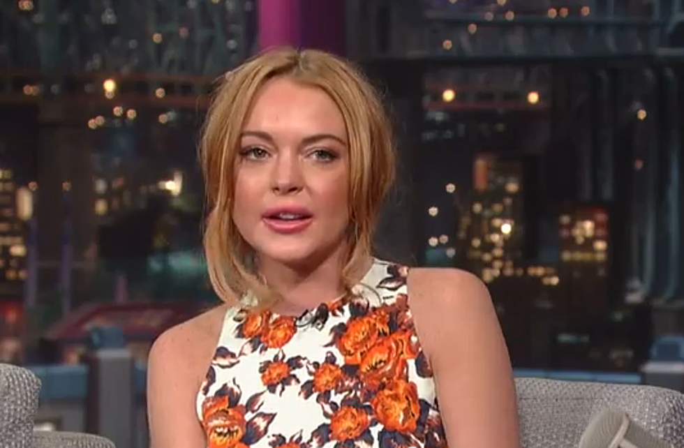 Lindsay Lohan Looks Awful on David Letterman (Video)