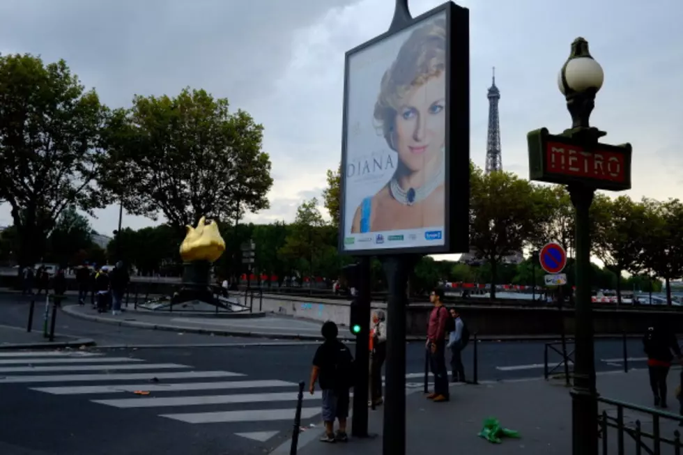“Diana” the Movie Posters Are Placed Outside Tunnel Where the Princess Died (Photo)