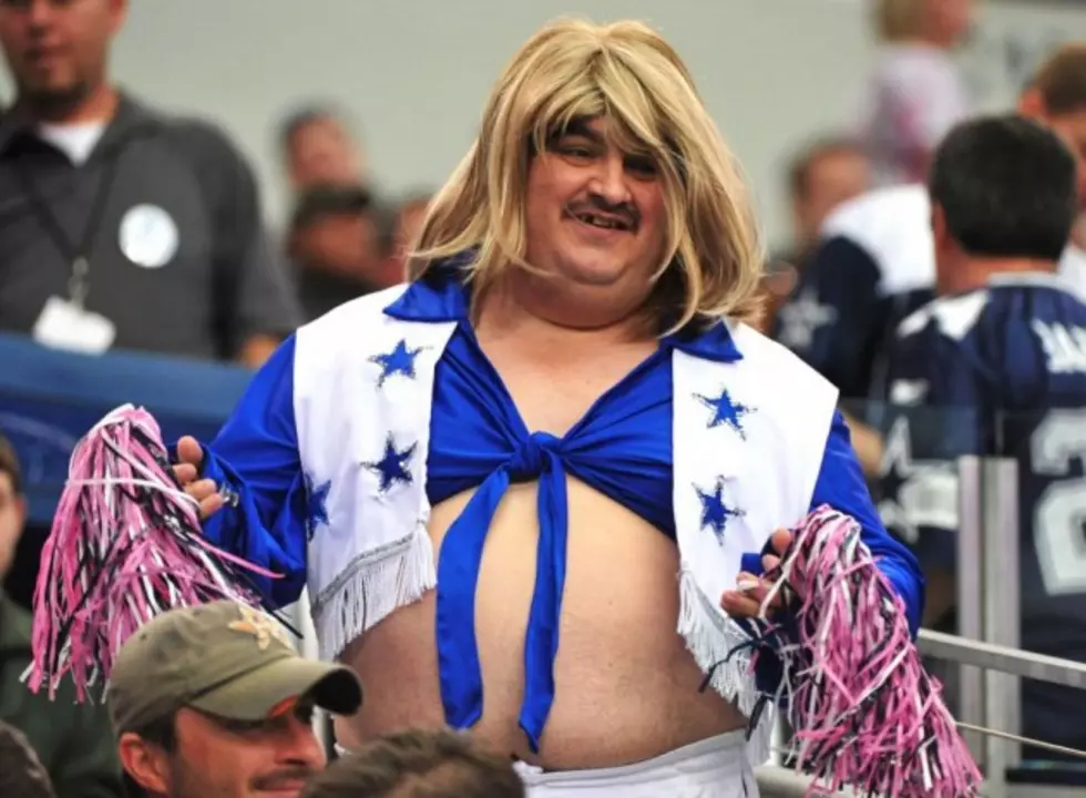 Chris Evans AND Gary McCoy in Dallas Cowboy Cheerleader Outfits?  Yes, Please!