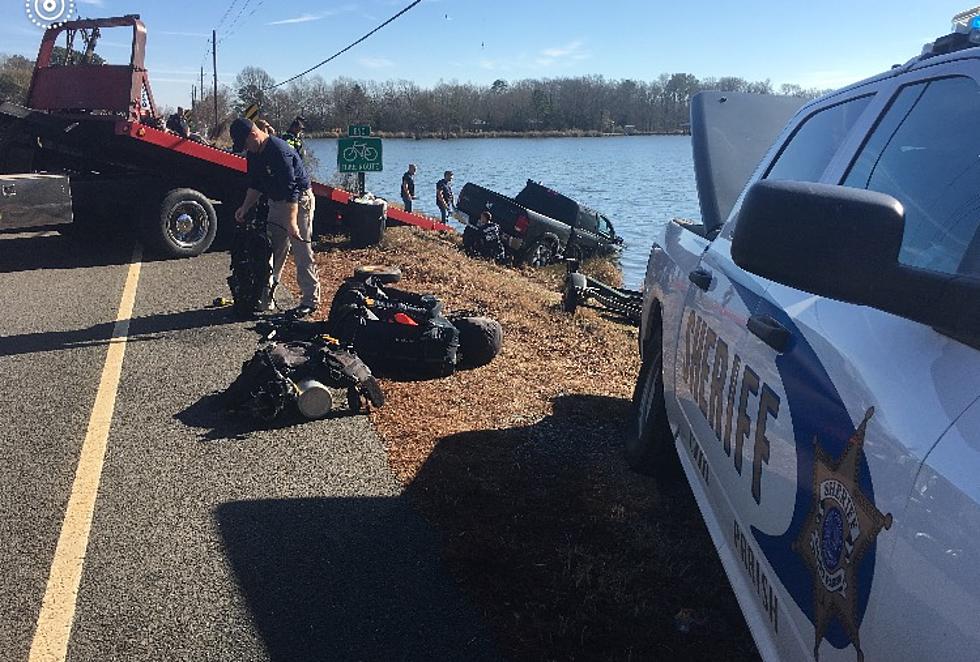 Caddo Sheriff’s Office Pulls Truck From Cross Lake
