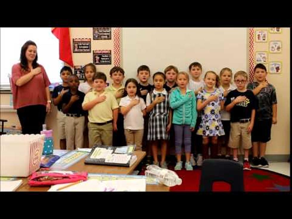 Watch Mrs. Semanco’s 1st Grade at WT Lewis Lead Us in the Pledge of Allegiance