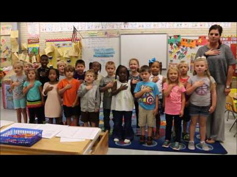 See Video of Mrs. Harrell’s Kindergartners at Walnut Hill as They Recite Pledge of Allegiance