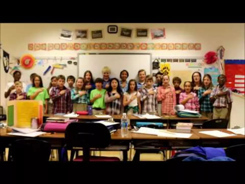 See Mrs. Cahn’s 5th Grade at Legacy ES as They Lead us in the Pledge