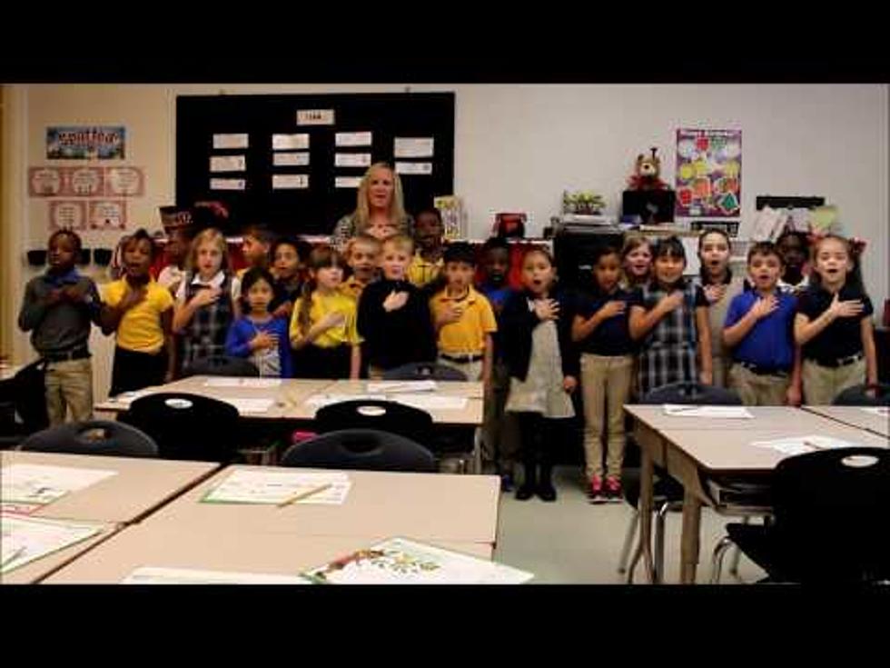 See Mrs. Hunt’s 1st Graders at Sun City Reciting the Pledge of Allegiance