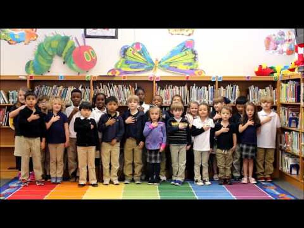 Watch Mrs. Middleton’s Kindergarten at Fairfield Elementary Magnet Recite the Pledge