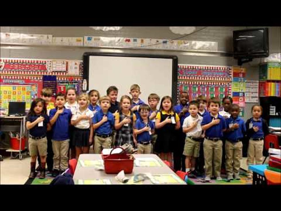 Watch Mrs. Garcia’s Kindergarten at Sun City Recite the Pledge of Allegiance