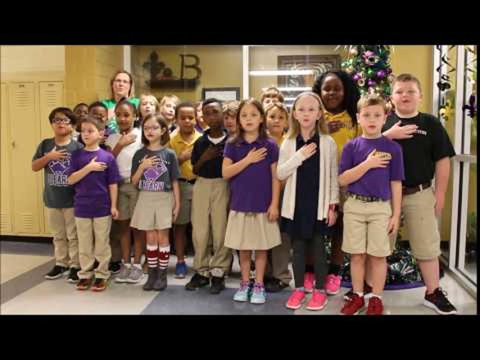 See Mrs. Miguez’ 2nd Graders at Benton Elementary Recite the Pledge of Allegiance