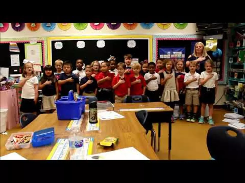 See Mrs. Brimer’s 1st Grade at TL Rodes as They Lead Us in the Pledge