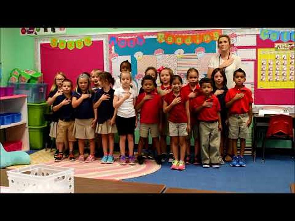 Check Out Mrs. Pearson’s 1st Grade at TL Rodes as They Recite the Pledge