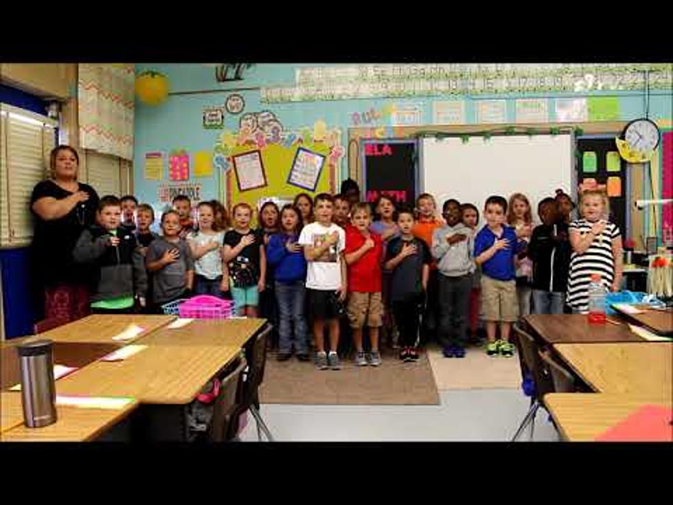 Video of Mrs. Patten’s 2nd Grade at Blanchard Elementary Reciting Pledge of Allegiance