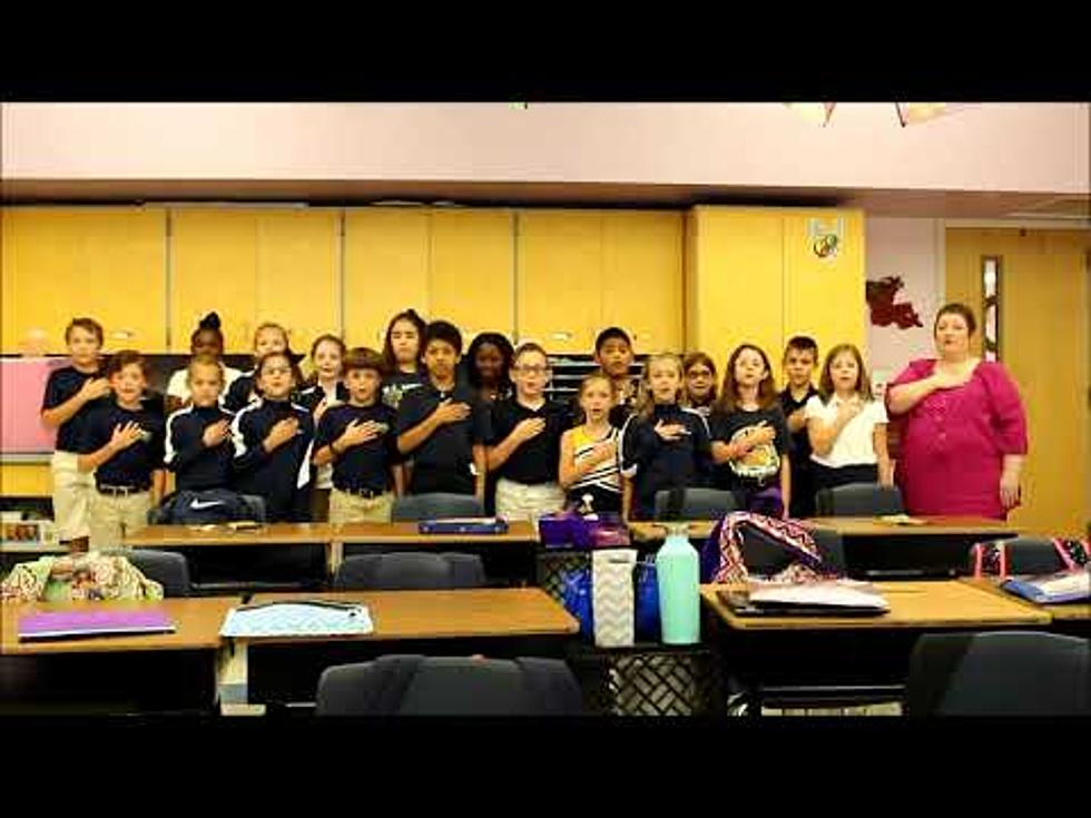 Video of Mrs. Woosley’s 2nd & 3rd Grade at Blanchard Reciting Pledge of Allegiance