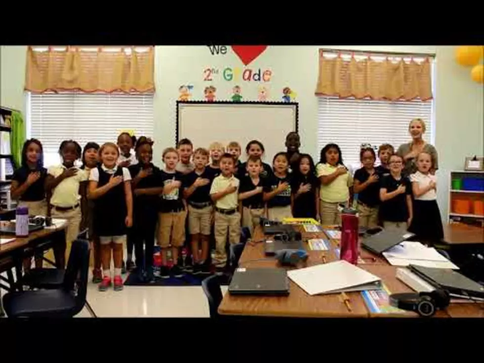 Video of Miss McMullen’s 2nd Grade at WT Lewis ES Leading us in the Pledge of Allegiance