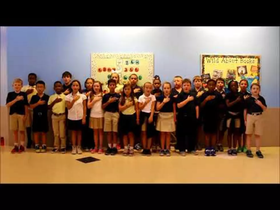 See Mrs. Matthews’ 3rd Graders at WT Lewis Lead us in the Pledge