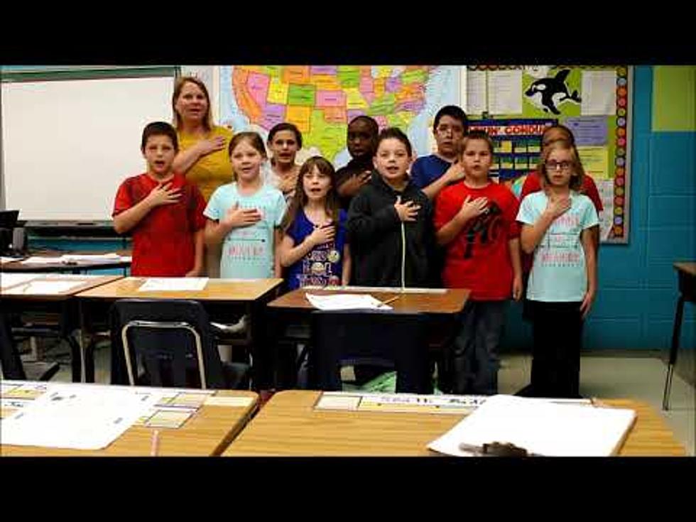 Video of Mrs. Waters’ 3rd and 4th Grade at Blanchard Saying Pledge