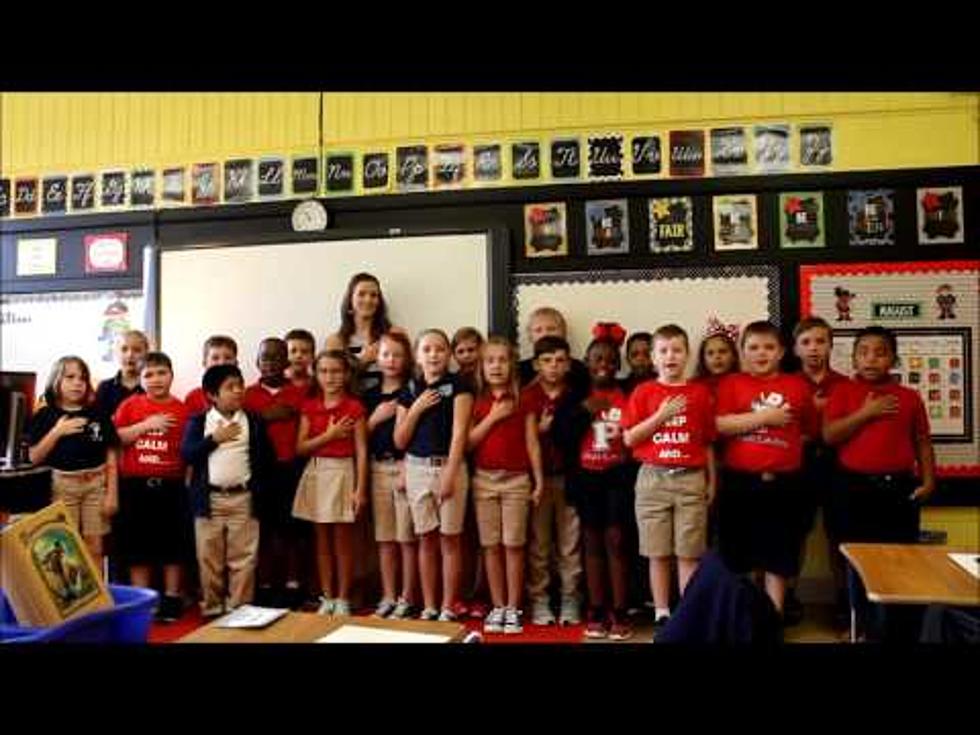 See Ms. McAdoo’s 3rd grade at Platt Reciting Pledge