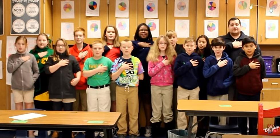 Watch Mr. Mallien’s 5th Grade at Elm Grove Leading the Pledge
