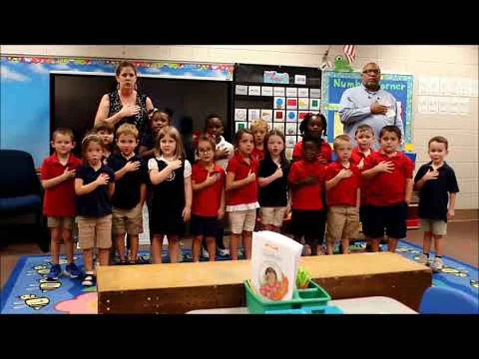Watch Ms. Ramsey’s Kindergarten at N. Desoto Recite Pledge