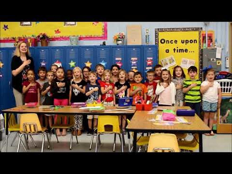 Video of Mrs. Baker’s 1st Grade at Blanchard Reciting Pledge