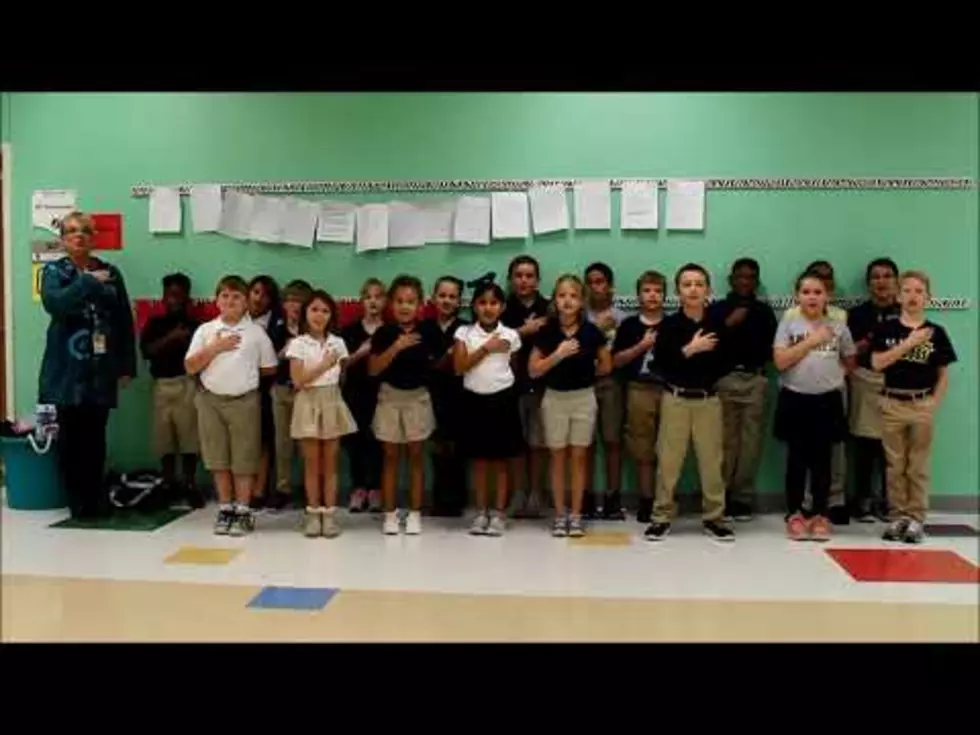 Watch Mrs. Claiborne’s 3rd Grade at WT Lewis Recite Pledge